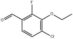 4-氯-3-乙氧基-2-氟苯甲醛 结构式