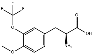 4-甲氧基-3-三氟甲氧基-DL-苯基丙氨酸 结构式