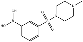 (3-((4-Methylpiperazin-1-yl)sulfonyl)phenyl)boronic acid Structure