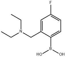 2-((二乙胺基)甲基)-4-氟苯基硼酸,1704063-86-4,结构式