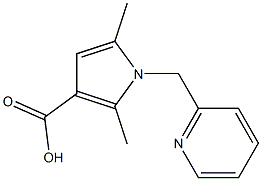 2,5-DiMethyl-1-(pyridin-2-ylMethyl)pyrrole-3-carboxylicacid 结构式