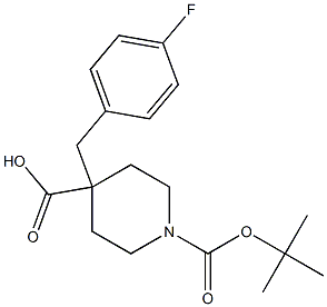 1-(tert-butoxycarbonyl)-4-(4-fluorobenzyl)piperidine-4-carboxylic acid