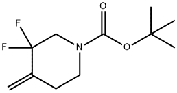 tert-butyl 3,3-difluoro-4-Methylenepiperidine-1-carboxylate Struktur