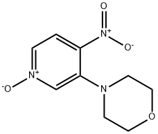 3-Morpholino-4-nitropyridine 1-oxide 化学構造式