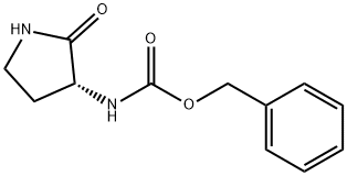 2-氧代吡咯烷-3-基氨基甲酸(R)-苄酯 结构式