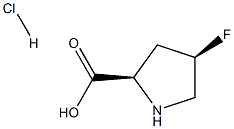 (2R,4R)-4-fluoropyrrolidine-2-carboxylic acid hydrochloride Structure