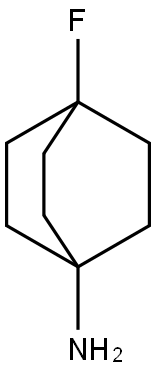 4-フルオロビシクロ[2.2.2]オクタン-1-アミン 化学構造式