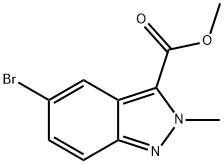 Methyl 5-broMo-2-Methyl-2H-indazole-3-carboxylate Structure