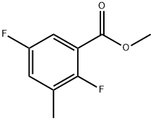 Methyl2,5-difluoro-3-Methylbenzoate Struktur