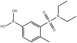 (3-(N,N-二乙基氨磺酰)-4-甲基苯基)硼酸,1704067-33-3,结构式