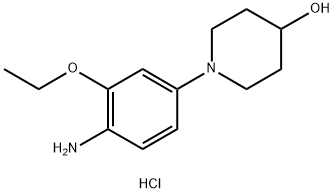 1-(4-aMino-3-ethoxyphenyl)piperidin-4-ol (hydrochloride) Structure