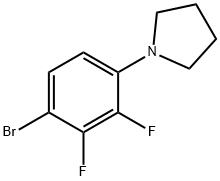 1-(4-broMo-2,3-difluorophenyl)pyrrolidine Structure