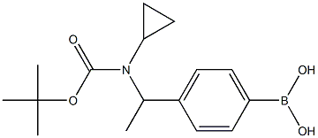 (4-(1-((tert-butoxycarbonyl)(cyclopropyl)aMino)ethyl)phenyl)boronic acid Structure