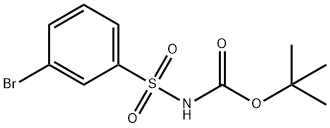 叔-丁基 3-溴苯磺酰氨基甲酸酯, 1034175-17-1, 结构式