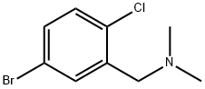 1-(5-broMo-2-chlorophenyl)-N,N-diMethylMethanaMine Struktur