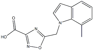  5-((7-Methyl-1H-indol-1-yl)Methyl)-1,2,4-oxadiazole-3-carboxylic acid