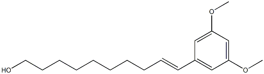 (E)-10-(3,5-DiMethoxyphenyl)dec-9-en-1-ol Structure