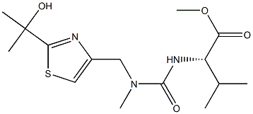 (S)-2-(3-((2-(2-Hydroxypropan-2-yl)thiazol-4-yl)Methyl)-3-Methylureido)-3-Methylbutanoic Acid Methyl Ester Structure