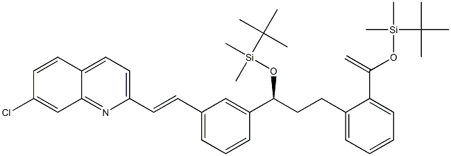  (S,E)-2-(3-(1-((tert-ButyldiMethylsilyl)oxy)-3-(2-(1-((tert-butyldiMethylsilyl)oxy)vinyl)phenyl)propyl)styryl)-7-chloroquinoline
