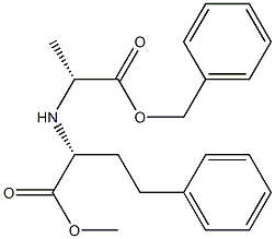 2-(((R)-1-(Benzyloxy)-1-oxopropan-2-yl)aMino)-4-phenylbutanoic Acid (R)-Methyl Ester Structure