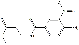 3-(4-AMino-3-NitrobenzaMido)propanoic Acid Methyl Ester Structure