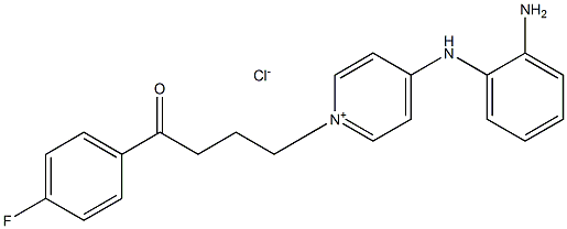 4-((2-AMinophenyl)aMino)-1-(4-(4-fluorophenyl)-4-oxobutyl)pyridin-1-iuM Chloride Structure