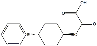 trans-2-Oxo-2-((4-phenylcyclohexyl)oxy)acetic Acid Structure