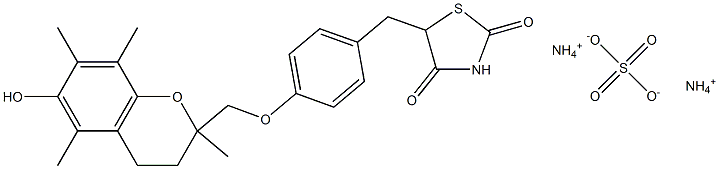 Troglitazone Sulfate AMMoniuM Salt Structure