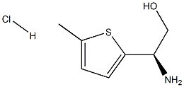 (R)-2-AMINO-2-(5-METHYLTHIOPHEN-2-YL)ETHANOL HYDROCHLORIDE 结构式