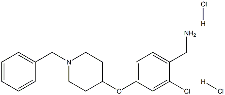 (4-(1-Benzylpiperidin-4-Yloxy)-2-Chlorophenyl)MethanaMine Dihydrochloride Structure