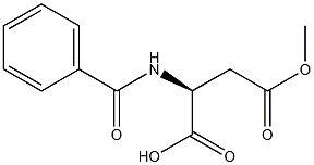 Benzoyl-L-aspartic acid a- Methyl ester Structure