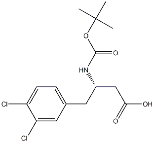 Boc-3,4-dichloro-D-b-hoMophenylalanine Structure