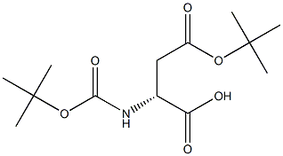 Boc-D-aspartic acid-b-tert-butyl ester Structure