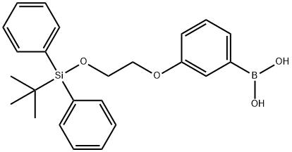 (3-(2-((tert-butyldiphenylsilyl)oxy)ethoxy)phenyl)boronic acid Struktur