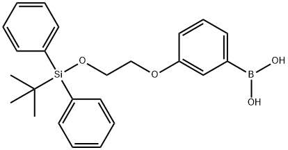 (3-(2-((叔-丁基二苯基甲硅烷基)氧代)乙氧基)苯基)硼酸,227306-39-0,结构式