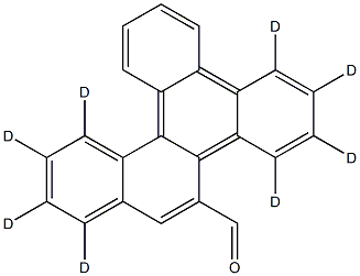 Benzo[g]chrysene-9-carboxaldehyde-d8 Structure