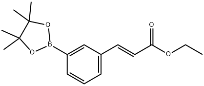 (E)-ethyl 3-(3-(4,4,5,5-tetraMethyl-1,3,2-dioxaborolan-2-yl)phenyl)acrylate Structure