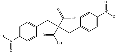 Bis(4-nitrobenzyl)Malonic acid Struktur