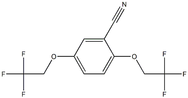 2,5-bis(2,2,2-trifluoroethoxy)benzonitrile Structure