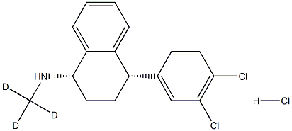 Sertraline-d3 hydrochloride Structure