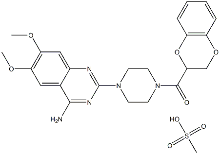 IMp. G (EP): 6,7-DiMethoxy-2-(piperazin-1-yl)quinazolin-4-aMine 化学構造式