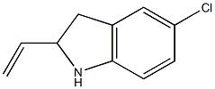 5-Chloro-2-vinyl-2,3-dihydro-1H-indole,,结构式