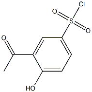 3-Acetyl-4-hydroxy-benzenesulfonyl chloride 化学構造式