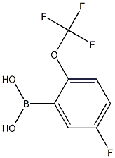 5-Fluoro-2-(trifluoroMethoxy)phenylboronic acid Structure