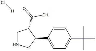 (+/-)-trans-4-(4-tert-butyl-phenyl)-pyrrolidine-3-carboxylic acid-HCl