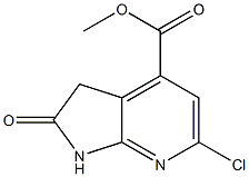 Methyl 6-chloro-2-oxo-2,3-dihydro-1H-pyrrolo[2,3-b]pyridine-4-carboxylate Structure