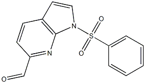 1-(Phenylsulphonyl)-7-azaindole-6-carbaldehyde Struktur