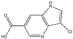 3-Chloro-4-azaindole-6-carboxylic acid,,结构式