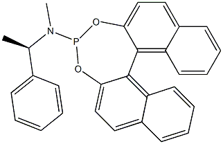 S-N-Methyl-N-[(1R)-1-phenylethyl]-Dinaphtho[2,1-d:1',2'-f][1,3,2]dioxaphosphepin-4-aMine,,结构式