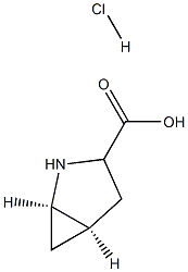 (1R,5R)-2-氮杂双环[3.1.0]己烷-3-羧酸盐酸盐, , 结构式